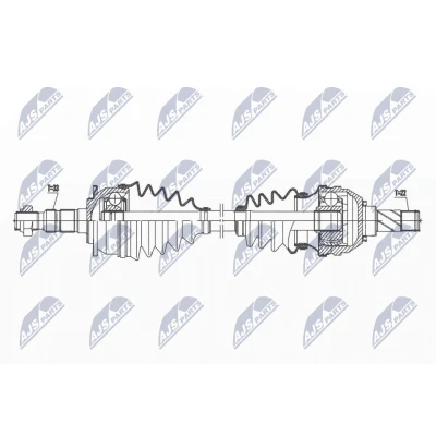 Abbildung von Antriebswelle NTY NPW PL 121