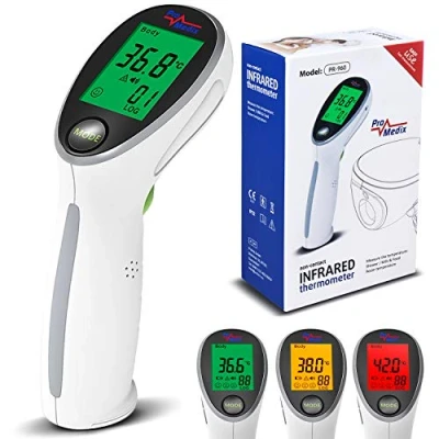 Abbildung von Promedix Infrarot Fieberthermometer PR 960, Universal 2 in 1 Fieber und Oberflächenthermometer