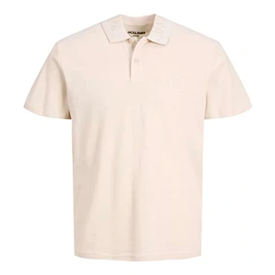 Abbildung von JACK &amp; JONES Men&#039;s JCOCHAIN Polo SS Poloshirt, Moonbeam, L