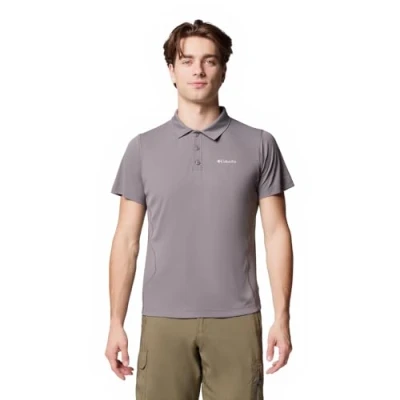 Abbildung von Columbia Men&#039;s Zero Rules Light Polo, Technical Polo Shirt, City Grey, M