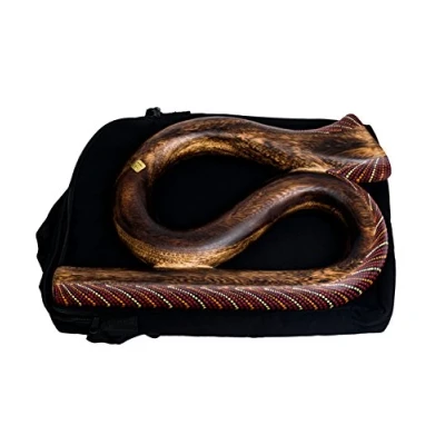 Abbildung von Didgeridoo S förmig Rund Reise Travel Musik Didgebox Tasche Spirale (DS3)