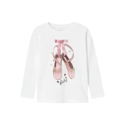Abbildung von Name it Nmfrhea Langarmshirt für Kinder, Größe: 98, Bright white