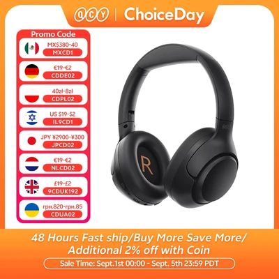 Abbildung von QCY H3 ANC Kabellose Kopfhörer, 43 dB, Headset mit aktiver Geräuschunterdrückung,