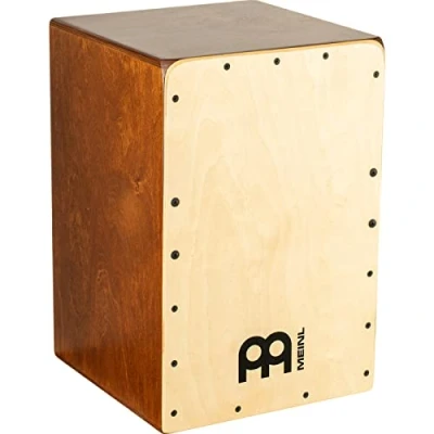 Abbildung von Meinl Percussion Snarecraft Cajon Instrument Kompakte Trommelkiste mit zwei Snare Teppichen Schlagfläche Baltische Birke (SC80AB B)