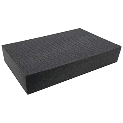 Abbildung von HMF 1456 100 Rasterschaumstoff Würfelschaum 345 x 550 mm Double Size Koffereinlage Tabletop Höhe:
