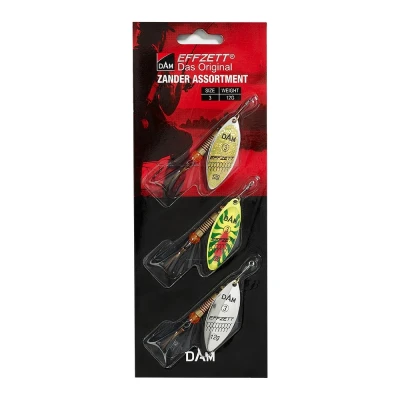 Abbildung von Effzett Assortment 3 Stück Spinner #3 12g Sinking Zander Kunstköder Set