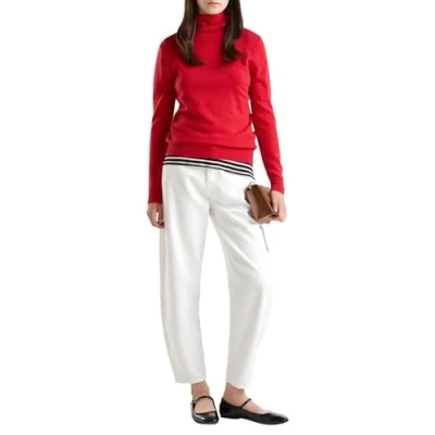 Abbildung von United Colors of Benetton Turtleneck Strickpullover, Damen, Größe: Medium, Red