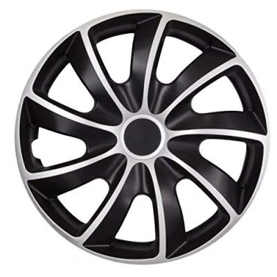 Abbildung von Nrm KO093 Radzierblende Quad Bicolor, schwarz/silber, 14 Zoll,4er Set