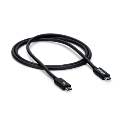 Abbildung von StarTech.com 1m Passives Thunderbolt 3 Kabel, 20Gbps, 100W PD, 4K Video, Kompatibel mit USB4/DP Alt Mode, 4, USB 3.2/Typ C (TBLT3MM1M)