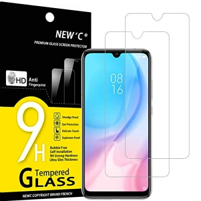 Abbildung von NEW&#039;C 2 Stück, Panzer Schutz Glas für Xiaomi Mi A3, Frei von Kratzern, 9H Härte, HD Displayschutzfolie, 0.33mm Ultra klar, Ultrabeständig