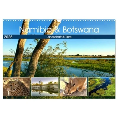 Abbildung von Namibia &amp; Botswana (Wandkalender 2025 DIN A3 quer), CALVENDO Monatskalender