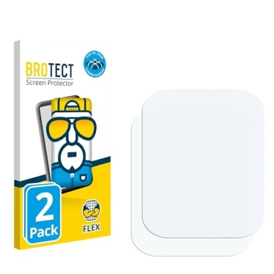 Abbildung von BROTECT 2 Stück Full Cover Schutzfolie für Yuede Smartwatch 1.83&quot; Screen Displayschutz Folie [3D Curved, Anti Fingerprint, Kristall Klar]