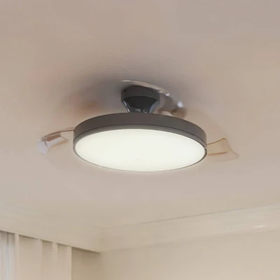 Abbildung von Signify Philips Atlas LED Deckenleuchte Ventilator 28W+35W Nickel