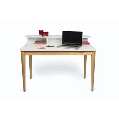 Abbildung von TemaHome Xira Schreibtisch, Holz, Eiche und Weiß, 120 x 60 90 cm