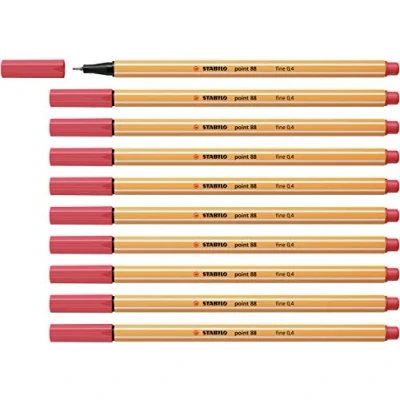 Abbildung von Fineliner STABILO point 88 10er Pack rostrot