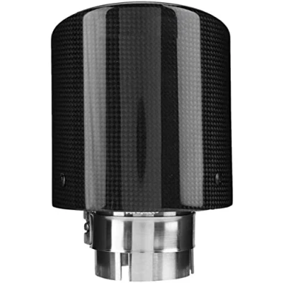 Abbildung von Baverta Auto Auspuffrohr Heckspitze EndschalldäMpfer,Carbon Heckhals Autoauspuffrohr,Auslass Schalldämpfer Tip Tail Throat 63 114mm