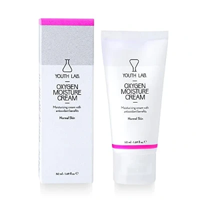 Abbildung von Youth Lab. Crema Hidratante. Oxygen Moisture Cream. Acción Antioxidante E Hidratación Profunda. Vitamina y B5. Fórmula No Grasa. Para Pieles Normales. Contenido 50ml.