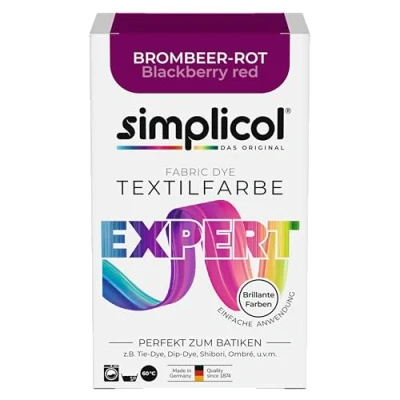 Abbildung von Simplicol Textilfarbe expert Brombeer Rot 150g Farbe zum Färben (1er