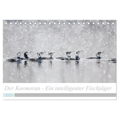 Abbildung von Der Kormoran Ein intelligenter Fischjäger (Tischkalender 2025 DIN A5 quer), CALVENDO Monatskalender