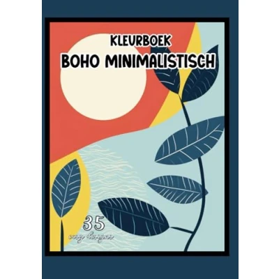 Abbildung von Kleurboek Boho Minimalistisch 35 Eenvoudige ontwerpen voor volwassenen A5 Ontspanning en mindfulness