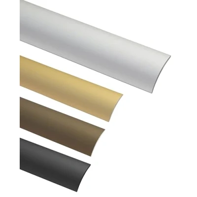 Abbildung von Gedotec Übergangsprofil Laminat Vinyl Übergangs Schiene selbstklebend Bodenprofil gewölbt MADE IN GERMANY Alu Silber eloxiert Profil 30 x 2000 mm 1 Stück Ausgleichsprofil Aluminium