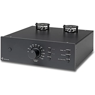 Abbildung von Pro Ject Tube Box DS2, MM/MC Phonovorstufe mit Röhrenbestückung und Highend Klangqualität, Schwarz