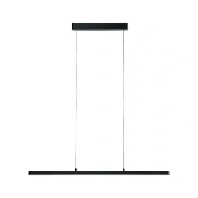 Abbildung von Paulmann 79693 LED Pendelleuchte Lento dim 1x37W Softlack/Aluminium/Kunststoff Deckenleuchte Tischbeleuchtung Esszimmerleuchte 79693, 100 x 3.5 2.5 cm, Schwarz