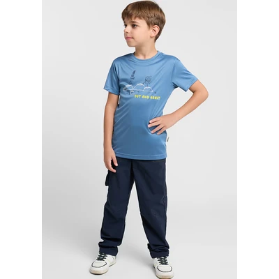 Abbildung von Jack Wolfskin Desert Stoffhose für Kinder, Größe: 104, Night blue
