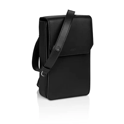Abbildung von Audi 3152200300 Umhängetasche Tasche Schultertasche Handtasche, mit Ringe Logo, schwarz