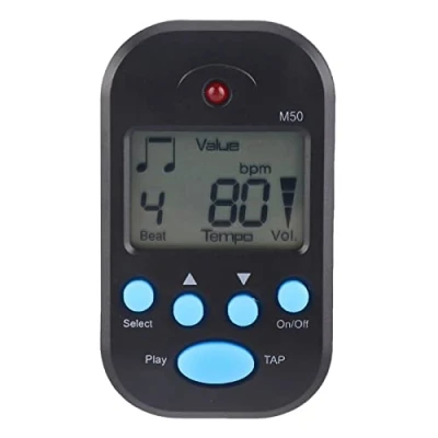Abbildung von Alomejor Digital Metronom Mini LCD Portable Multifunktions Clip auf Beat Tempo für Piano Guitar Violin Drum Flute