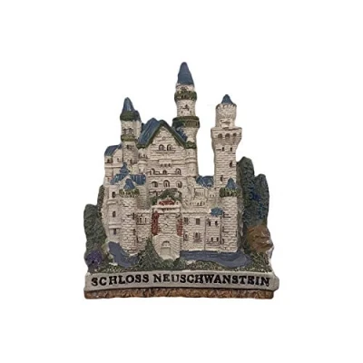 Abbildung von Neuschwanstein Deutschland 3D Kühlschrankmagnet Touristische Souvenirs Harz Magnetische Aufkleber Home &amp; Kitchen Dekoration aus China