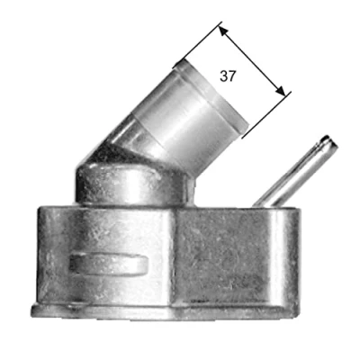 Abbildung von GATES TH14982G1 Kühlwasserthermostat 82 mit Dichtungen Gehäuse OPEL: Vectra A Limousine, Astra F CC, Limousine