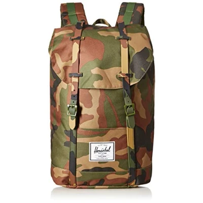 Abbildung von Herschel Unisex Erwachsene Retreat Multipurpose Backpack, Woodland Camo/Woodland Camouflage, Classic