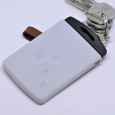 Abbildung von Soft Case Schutz Hülle Auto Schlüssel für Renault Captur Clio Grand Scenic ZOE Schlüsselkarte Remote/Farbe: Grau