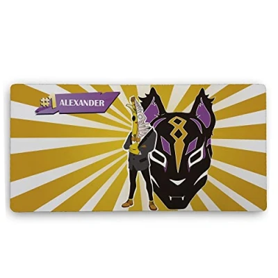 Abbildung von Mauspad Groß. Custom Mousepad. Gaming Mauspad. Schreibtischunterlage. 800 * 4000 2mm. Unterseite aus rutschfestem Gummi. Banana Fortnite