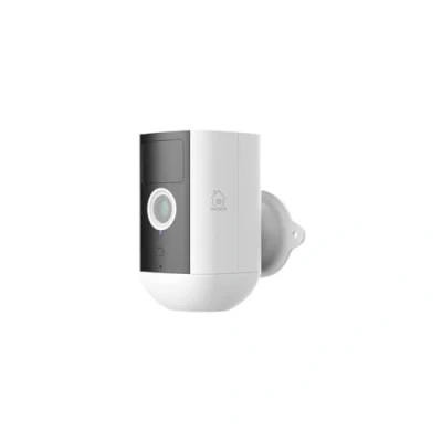 Abbildung von Deltaco Smart Home IP Überwachungskamera Batteriebetrieb Outdoor IP54 Wiederaufladbarer Akku 2MP 1080p WiFi App Weiß