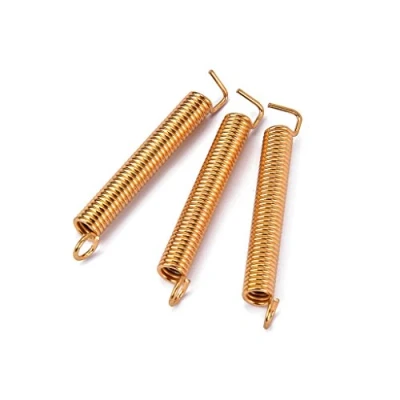 Abbildung von Alnicov Tremolo Stegfedern für E Gitarre, goldfarben, 3 Stück