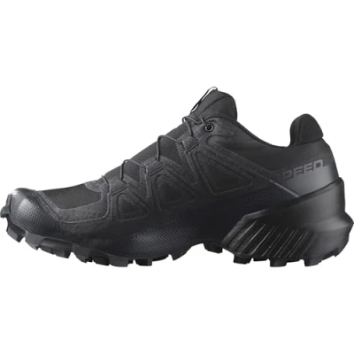 Abbildung von Salomon Speedcross Damen Trail Laufschuhe, Outdoor bereit, Stabilität, Passform, Black, 42 2/3