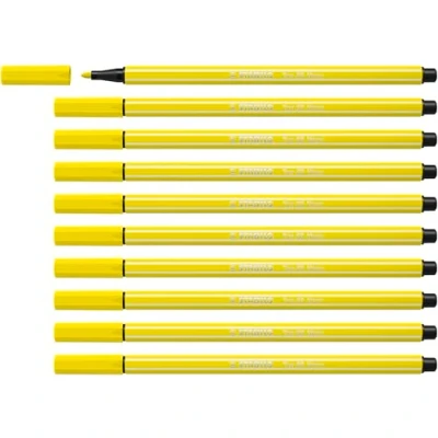 Abbildung von Premium Filzstift STABILO Pen 68 10er Pack neongelb