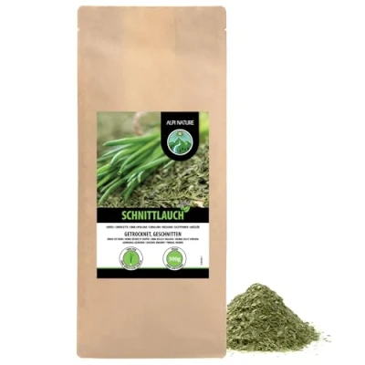 Abbildung von Schnittlauch getrocknet (500g), geschnitten, Schnitt Lauch 100% natürlich, Chives ohne Zusätze, Wildzwiebel