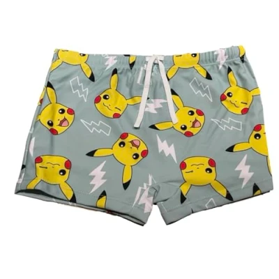 Abbildung von Fashion UK Pokemon Badehose Badeboxer Pika (DE/NL/SE/PL, Numerisch, 116, Regular, hellblau)