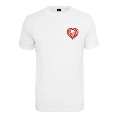 Abbildung von Mister Tee Skull Heart Tshirt print, Herren, Größe: Medium, White