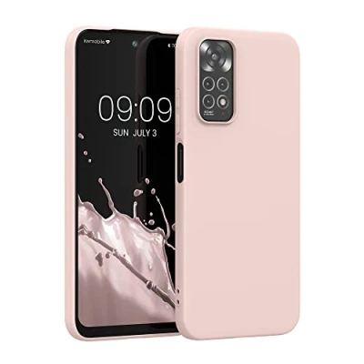 Abbildung von kwmobile Hülle kompatibel mit Xiaomi Redmi Note 11 / 11S weiches TPU Silikon Case Cover geeignet für kabelloses Laden Coconut Swirl