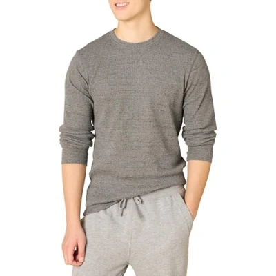 Abbildung von Amazon Essentials Herren Langärmeliges Waffel Shirt, Schmale Passform, Dunkelgrau, M