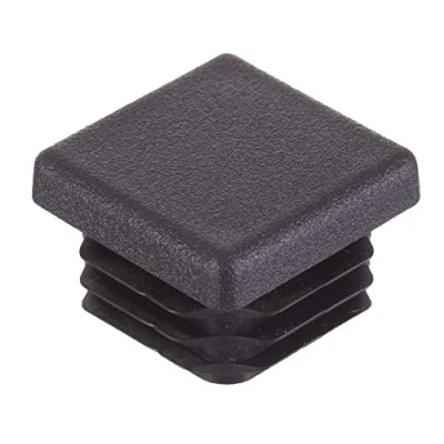 Abbildung von 16 Stück Alle Größen Quadratische Gerippte Einsätze Schutzkappen Endkappen Stopper Für Tischstühle Möbel Beine (40mm Schwarz) Von Lifeswonderful