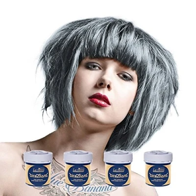Abbildung von La Riche Directions semipermanente Haarfarbe Tönung 4er Packung Silber für gebleichtes Haar