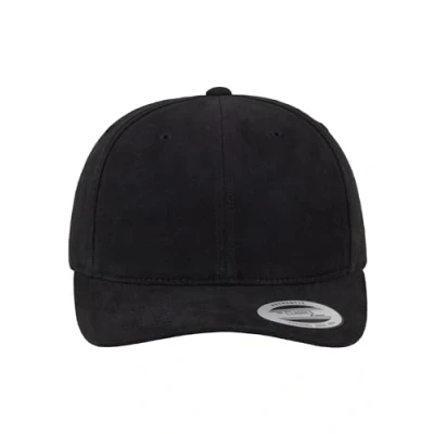 Abbildung von Flexfit Unisex 6363V Brushed Cotton Twill Mid Profile Kappen, Black, one Size