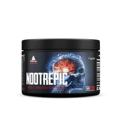 Abbildung von PEAK NootrEpic 240g Geschmack Cherry I 30 Portionen Pulver Performance Booster koffeinfrei mit Cognizin Citicolin Panax Ginseng Bacopa Monnieri Ginkgo Biloba Biohacking 240 g