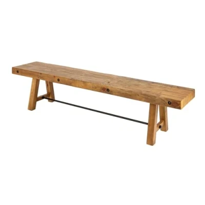 Abbildung von Riess Ambiente Industrial Sitzbank FINCA 200cm vintage braun recyceltes Pinienholz Bank Holzbank Küchenbank