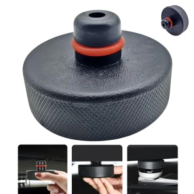 Abbildung von 1x Gummiauflage Wagenheber für Tesla Model Y 3 S X, Zubehör Fahrzeuge, Wagen Heber Pad, Auflage Rangierwagenheber, Gummi Jack Karosserie Unterlage Adapter